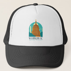Gorra De Camionero Vintage Washington D.C. United States Capitol