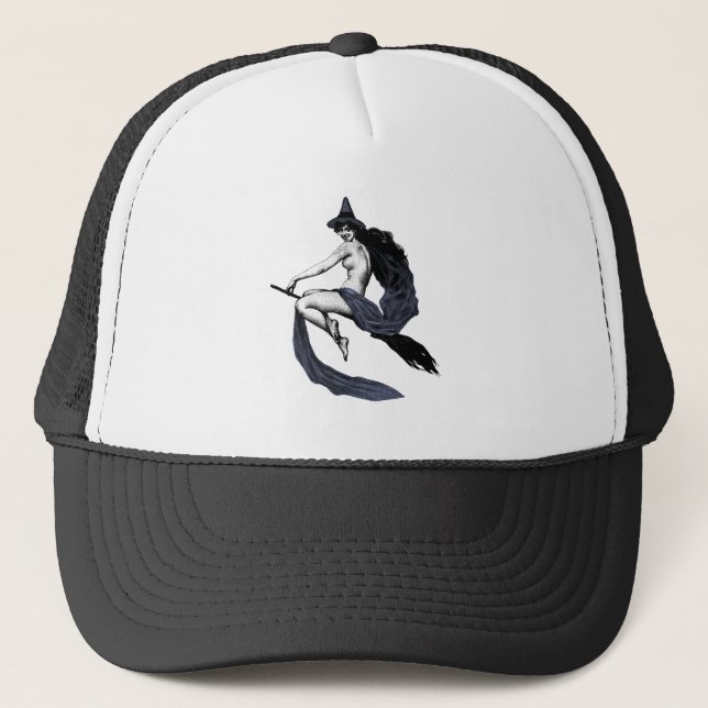 Gorra De Camionero Vintage Witch (Anverso)