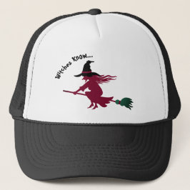 Gorra De Camionero Vintage Witness conoce la cita Broomstick blanco n