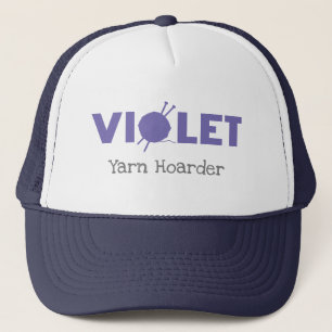 Gorra De Camionero Violet Yarn Hoarder