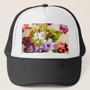 Gorra De Camionero Violetas