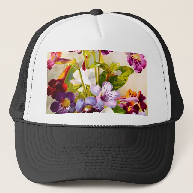 Gorra De Camionero Violetas (Anverso)