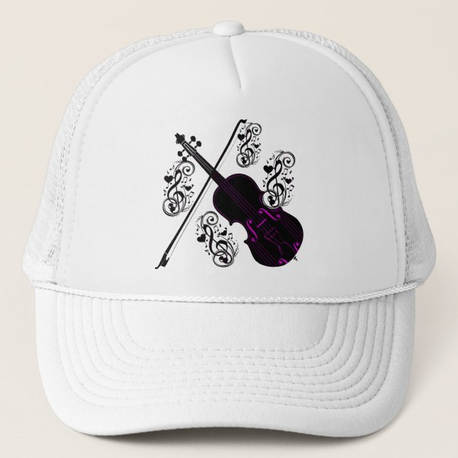 Gorra De Camionero Violín, amor Rockefeller_ (Anverso)
