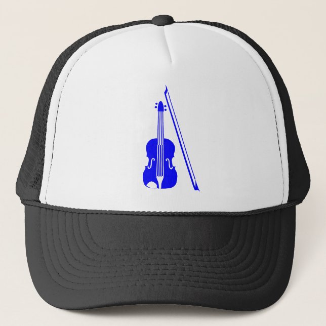 Gorra De Camionero Violín - Azul (Anverso)