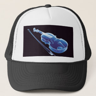 Gorra De Camionero Violín azul de neón
