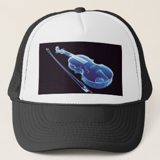 Gorra De Camionero Violín azul de neón