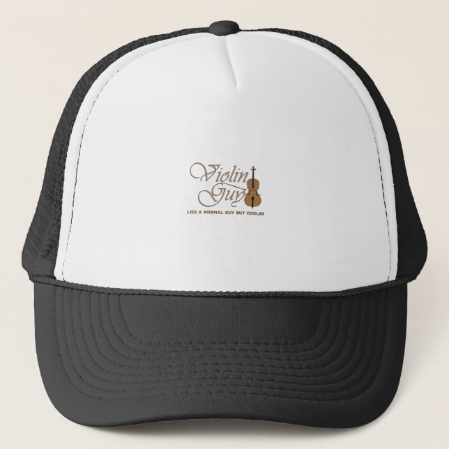 Gorra De Camionero Violin Guy, como un chica normal pero más fresco (Anverso)