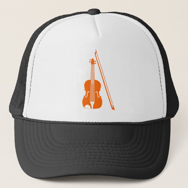 Gorra De Camionero Violin - Naranja (Anverso)