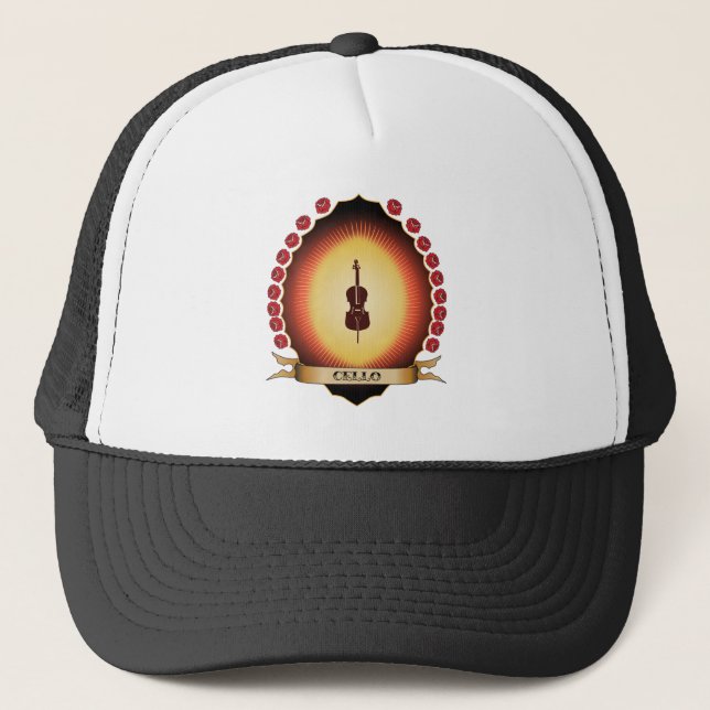 Gorra De Camionero Violoncelo Mandorla (Anverso)