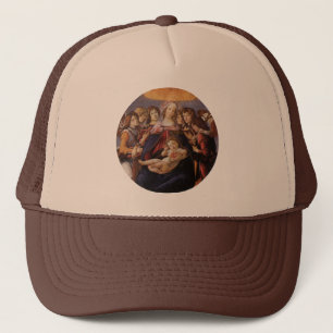 Gorra De Camionero Virgen y Niño con Ángeles por Sandro Botticelli