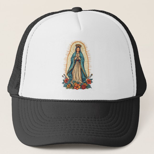 Gorra De Camionero Virgin of Guadalupe Trucker Hat (Anverso)
