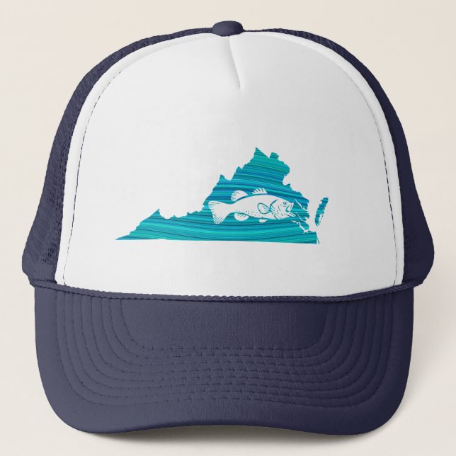 Gorra De Camionero Virginia Wave Fishing (Anverso)