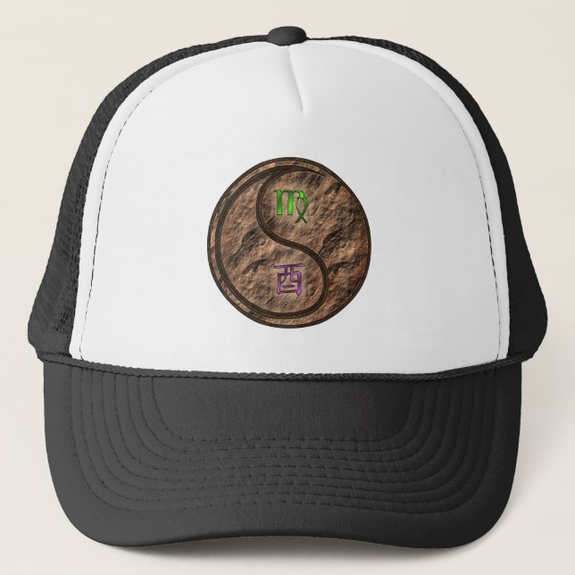 Gorra De Camionero Virgo y Gallo de Tierra (Anverso)
