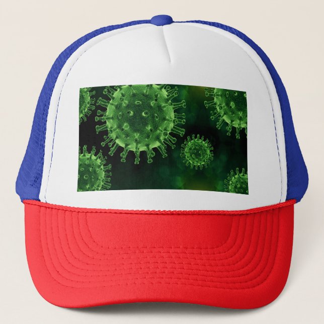 Gorra De Camionero Virus Covid Patógenos Infección (Anverso)