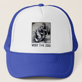 Gorra De Camionero Visite el parque zoológico - el poster de WPA -