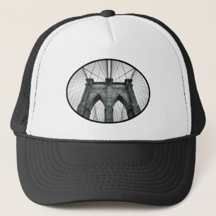 Gorra De Camionero Vista arquitectónica cercana del puente de Brookly