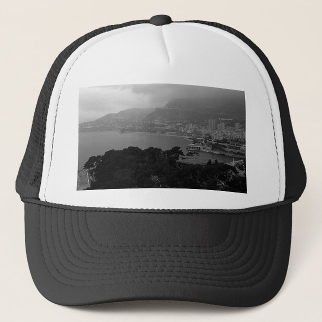 Gorra De Camionero Vista de la costa de Mónaco Montecarlo (Anverso)