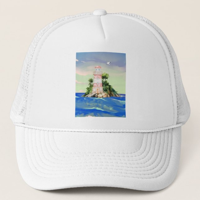 Gorra De Camionero Vista de los océanos (Anverso)