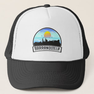 Gorra De Camionero Vista panorámica de la línea aérea de Barranquilla