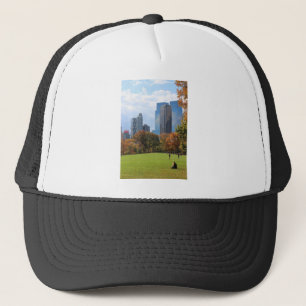 Gorra De Camionero Vista panorámica del horizonte de Manhattan en Nue