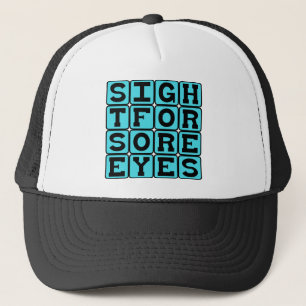 Gorra De Camionero Vista para ojos doloridos, presencia aliviante