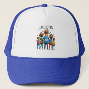 Gorra De Camionero Vista posterior de familia personalizado para el D