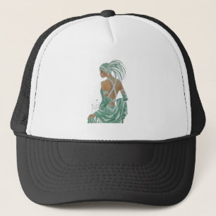 Gorra De Camionero Vistazo a la elegancia: Diseño de un vestido verde