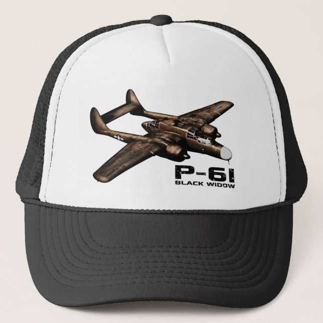 Gorra De Camionero Viuda negra P-61 (Anverso)