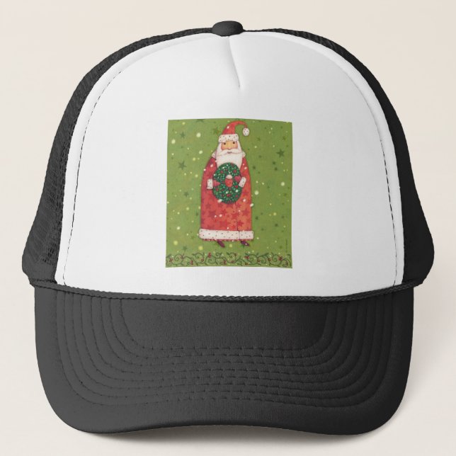 Gorra De Camionero VIV77 Santa.tif verde (Anverso)