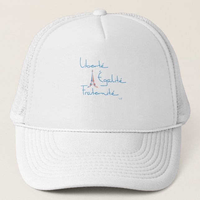Gorra De Camionero Viva la Francia, Liberté, Égalité, Fraternité (Anverso)