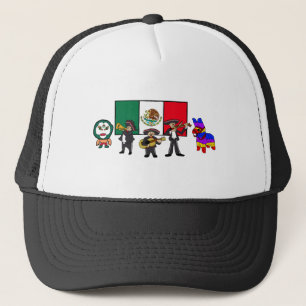 Gorra De Camionero Viva México Luchador Mariachi Piñata Personalizado