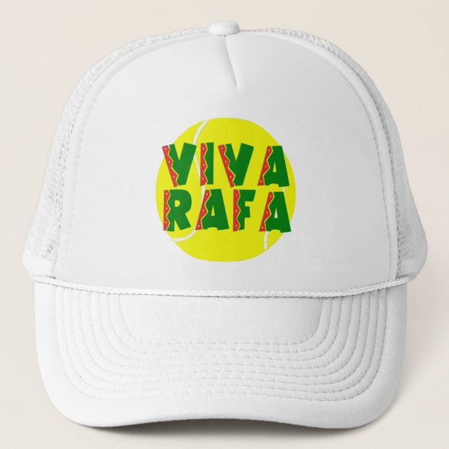 Gorra De Camionero VIVA RAFA con la pelota de tenis (Anverso)