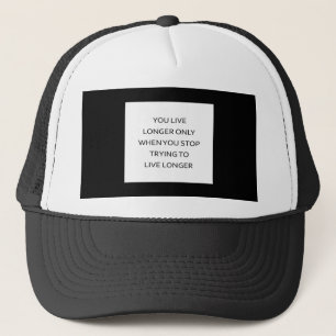 Gorra De Camionero Vive Más Tiempo Viviendo Libremente
