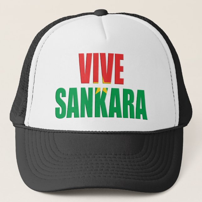 Gorra De Camionero Vive Sankara (Anverso)