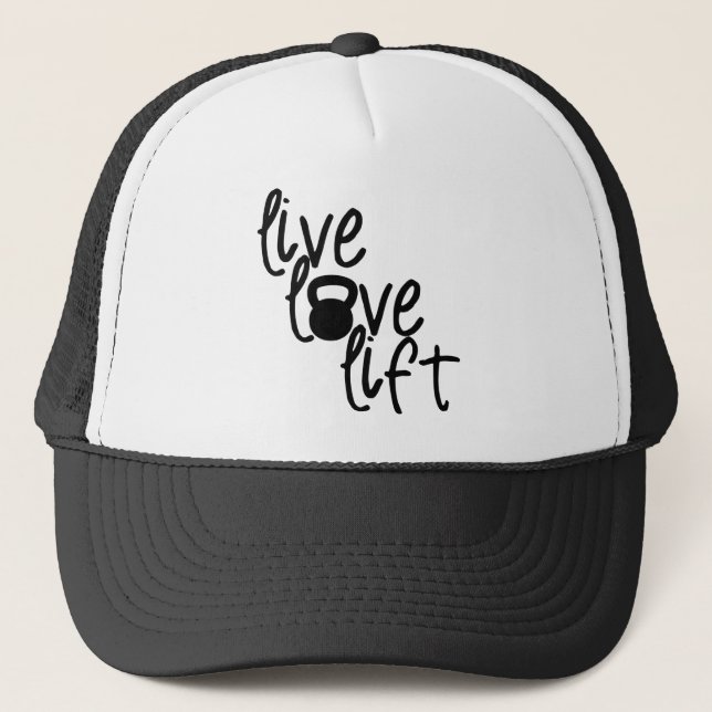 Gorra De Camionero Vivir, amar, levantar (Anverso)