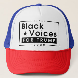 Gorra De Camionero Voces Negras Por Trump 2020