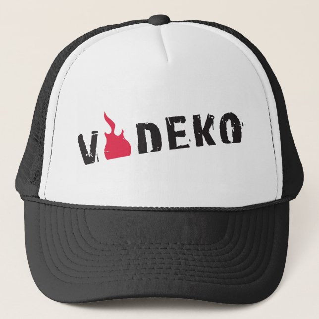 Gorra De Camionero VODEKO® Trucker Cap black/white (Anverso)