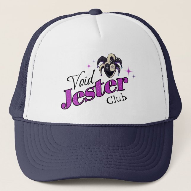 Gorra De Camionero Void Jester Club – Bufón del Caos Sonriente (Anverso)