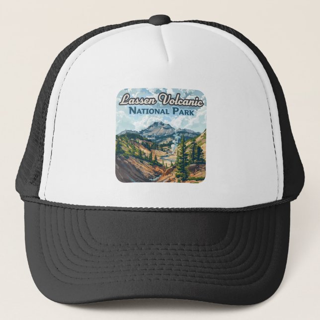 Gorra De Camionero Volcán de California en el Parque Nacional Volcáni (Anverso)