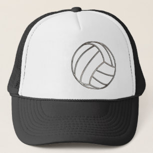Gorra De Camionero Volleyballl; Negro fresco