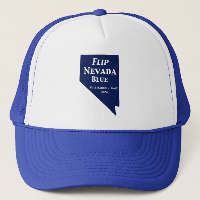 Gorra De Camionero Voltear el azul de Nevada en 2024 (Anverso)