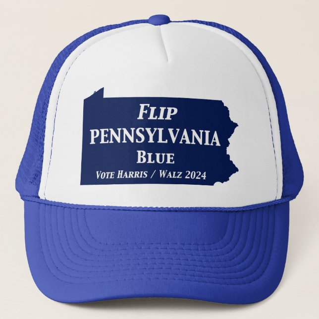 Gorra De Camionero Voltear el azul de Pensilvania en 2024 (Anverso)