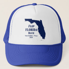 Gorra De Camionero Voltear Florida Blue en 2024 Pegatina cuadrado