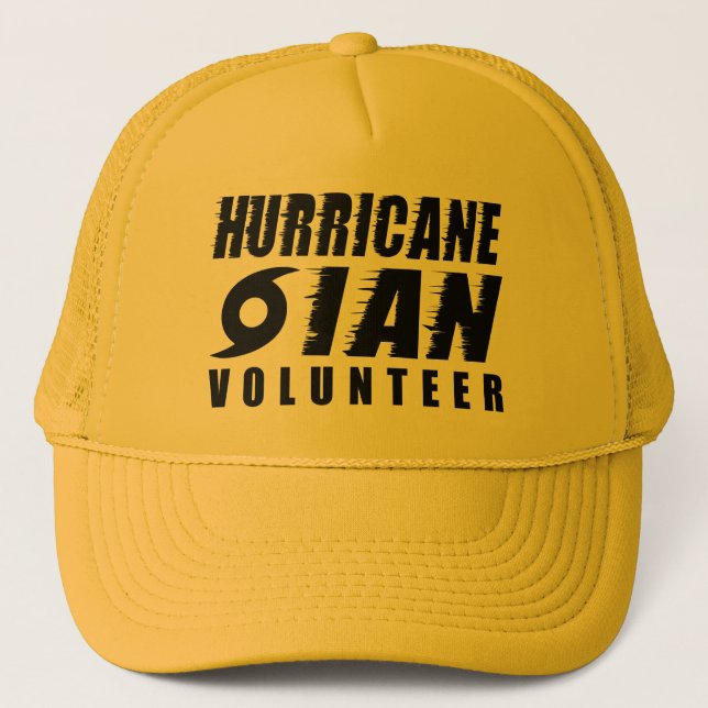 Gorra De Camionero Voluntario del Huracán Ian (Anverso)