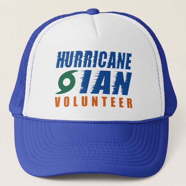 Gorra De Camionero Voluntario del Huracán Ian (Anverso)