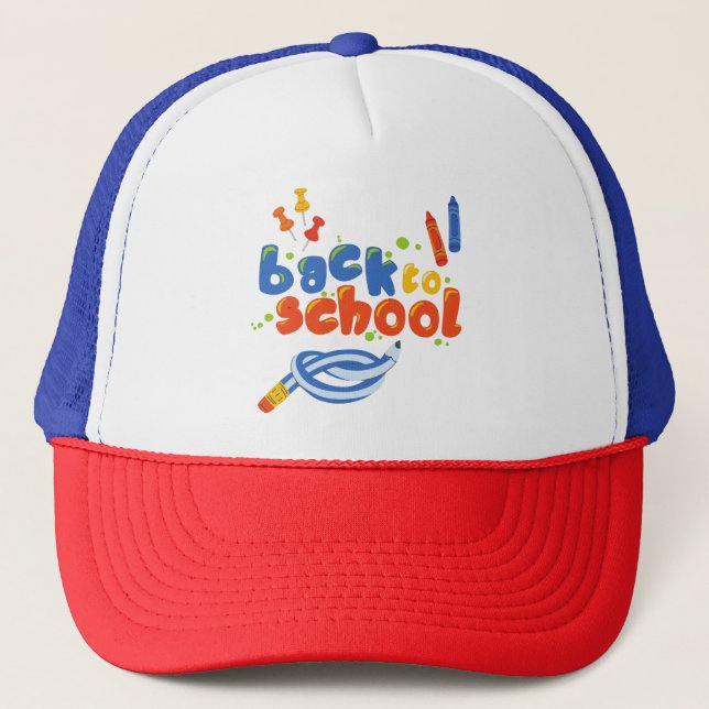 Gorra De Camionero Volver a la escuela (Anverso)
