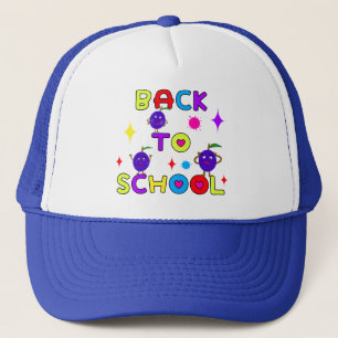 Gorra De Camionero Volviendo a la escuela de las ciruelas graciosas