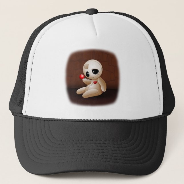 Gorra De Camionero Voodoo Doll Personalizado enamorado (Anverso)