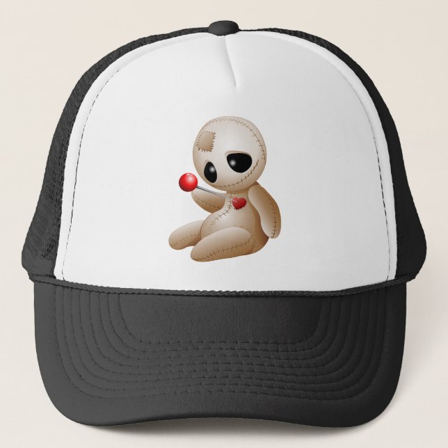 Gorra De Camionero Voodoo Doll Personalizado enamorado (Anverso)