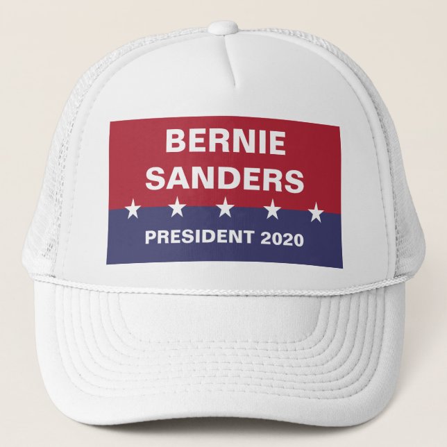 Gorra De Camionero Vota a BERNIE SANDERS para presidente 2020 (Anverso)